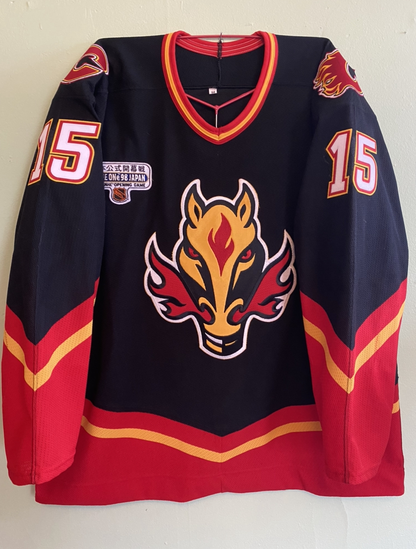 CALGARY FLAMES size 54 = XL Prime Green Adidas NHL Authentic